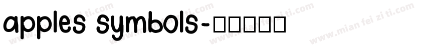 apples symbols字体转换